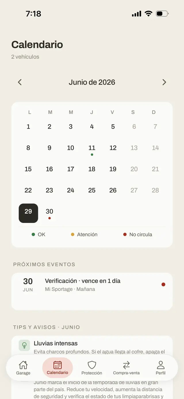 Calendario: Hoy No Circula, vencimientos y trámites del mes