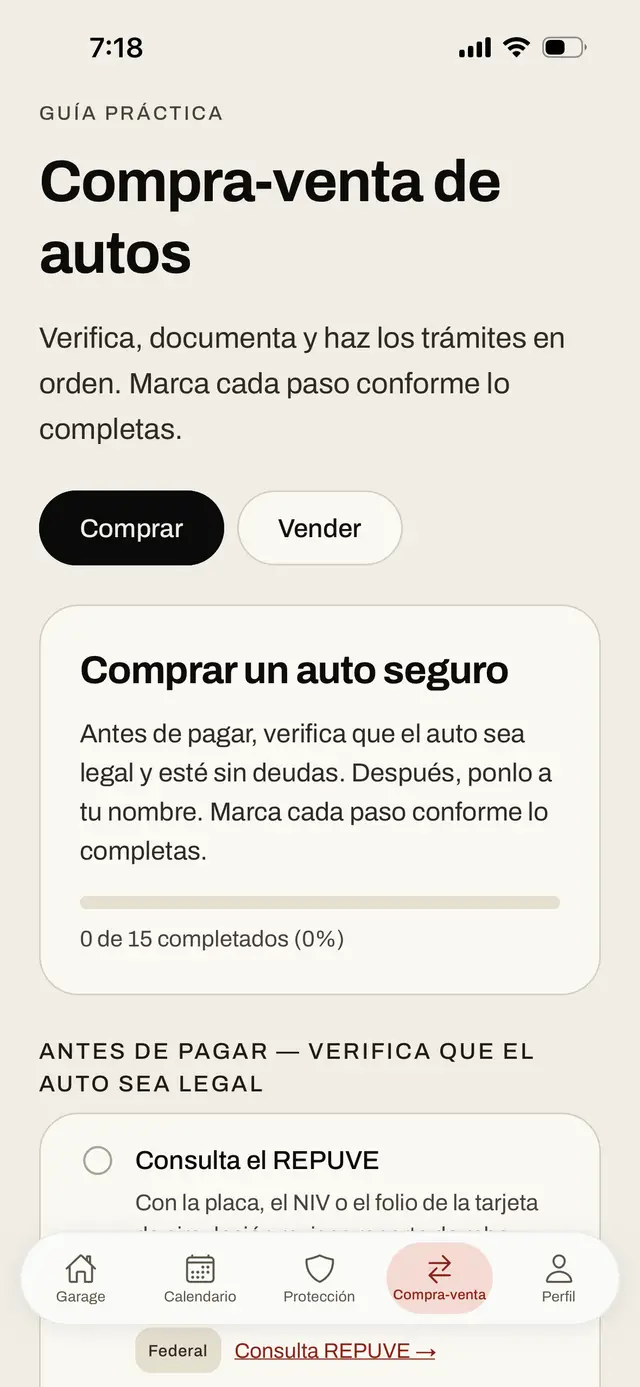 Guía de compra-venta: checklist de trámites paso a paso